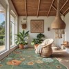 Lahome Machine Washable Back to College Series Floral Plant Floor Mat-Natural Bio-Printed Soft Rug for Living Room, School, Bedroom, or Entryway - 3 of 4