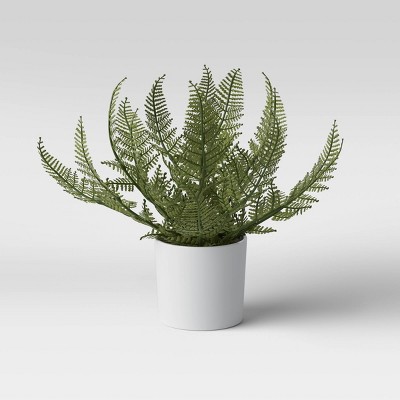 8" x 11" Artificial Fern Arrangement in Pot - Threshold™