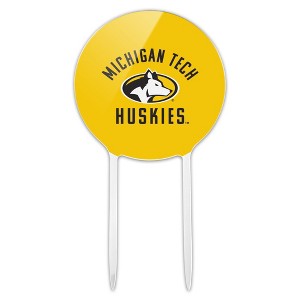 Michigan Tech Husky Acrylic Cake Topper Party Decoration for Wedding Anniversary Birthday Graduation - 1 of 4