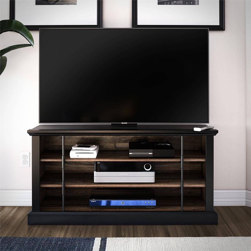 Hoffman Rustic TV Stand For TVs Up To 50&#34; Black and Walnut - Room &#38; Joy, 3 of 14