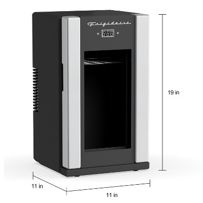 Compact Stainless Steel Mini Beverage Fridge with Glass Door