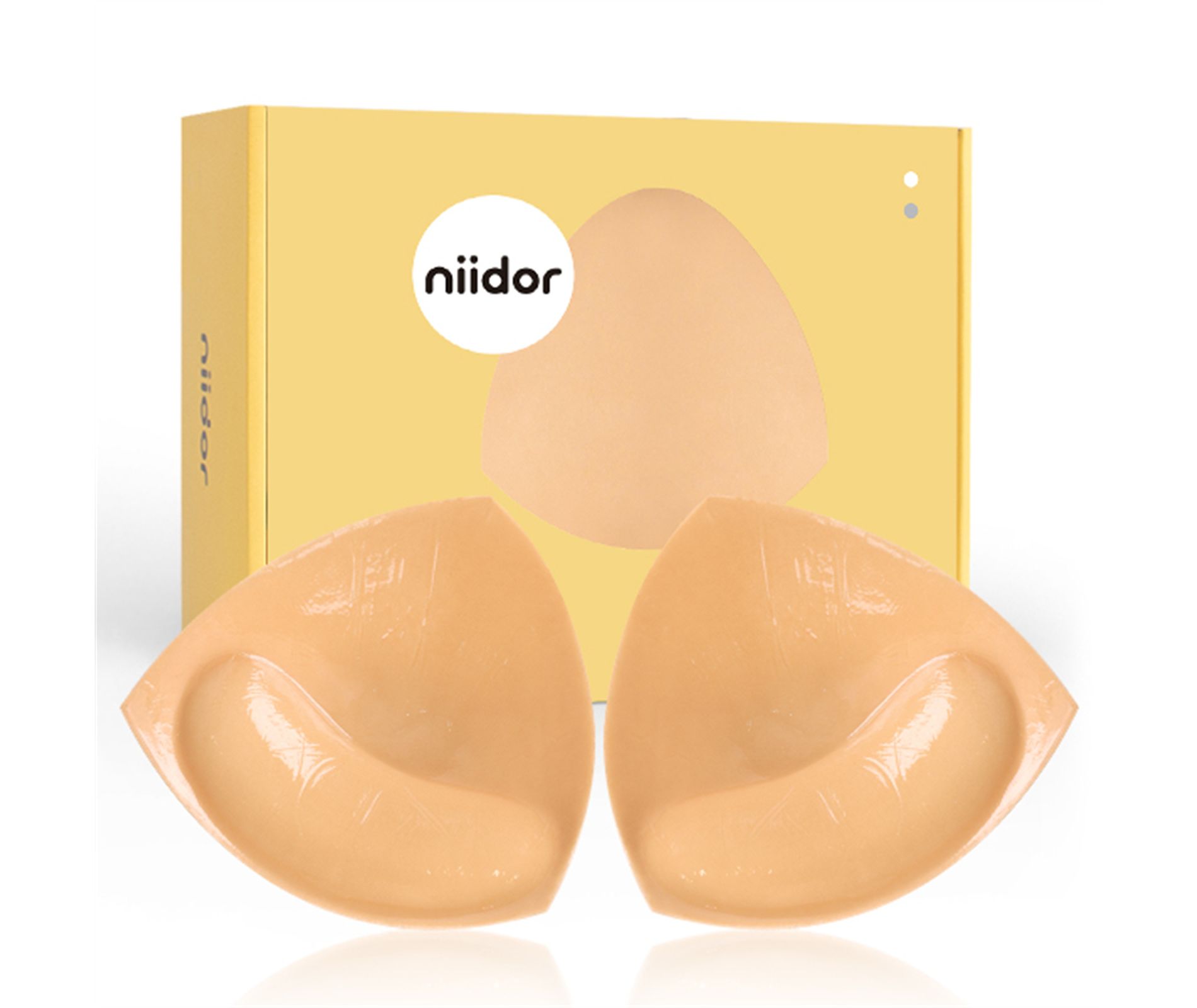 Niidor Ultra Push up Sticky Bra Pads Double Sided Adhesive Inserts Stick on for Sports Bra Swimsuit