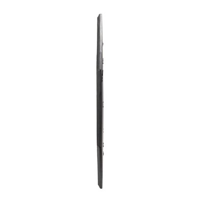 Hexagonal Black Wood Framed Wall Mirror