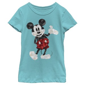 Girl's Disney Artistic Mickey Mouse T-Shirt - 1 of 4