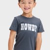 Toddler Boys' Short Sleeve Howdy Graphic T-Shirt - Cat & Jack™ Black - 2 of 4