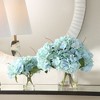 Uttermost Tranquil Blue Hydrangeas in Glass Vases with Realistic Faux Water, Set of 2 - 2 of 4