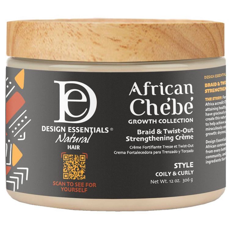 Design Essentials Chebe Braid &#38; Twist-Out Styling Hair Pomade Creme - 12oz, 1 of 8