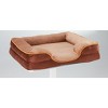 DOMETOUR Memory Foam Pet Bed for Small Dogs & Cats with Washable Removable Cover Non-Slip Base Waterproof Liner Brown - 3 of 4