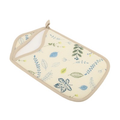 Unique Bargains Double Side Artistic Style Shower Gloves 9.29"×5.55" Blue 1 Pc
