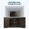 Garvee Farmhouse TV Stand for 65-Inch TVs - Entertainment Center with Sliding Barn Doors, Adjustable Shelves, and Ample Storage Space - 3 of 4