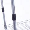 4 Tier Shelving,Carbon Steel Storage Shelving Unit,4-Layer Rectangular Storage Shelves Steel Organizer Wire Rack - 4 of 4