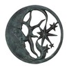 SPI Home Moon and Star Wall Plaque – 26.5" Round Cast Aluminum Celestial Art with Verdigris Finish for Indoor or Outdoor Wall Decor - 2 of 3