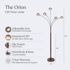 Brightech Orion 5 Modern Integrated LED Swing Arm Arc Floor Lamp Oil-Brushed Bronze: 6ft Arc Tree, Industrial Design - 3 of 4