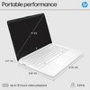 HP - 14" Laptop - Intel Celeron - 4GB Memory - 64GB eMMC - Snowflake White - 3 of 4