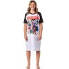 Dragon Ball Z Womens' Goku Gohan Vegeta Group Shot Pajama Sleep Shirt - 2 of 4