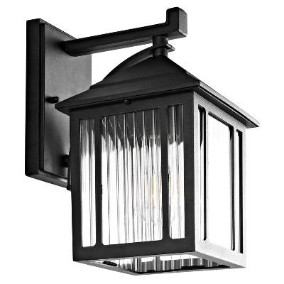 Ranzi Outdoor Wall Lantern - Black - Safavieh