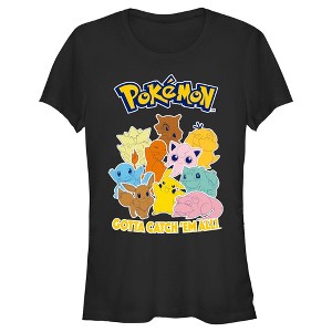 Juniors Womens Pokemon Gotta Catch 'Em All Group T-Shirt - 1 of 4
