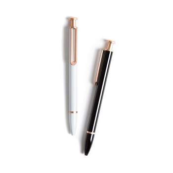 U Brands Classic Catalina Felt Tip Pens, Office Supplies, Soft Touch  Barrel, Rose Gold Accents, Medium Point, 1.0mm, 3 Count