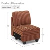 Belffin Plush Corduroy Single Module with Storage for Modular Sectional Sofa - 2 of 4
