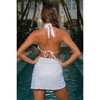 Moda Minx 'Trinidad' White Micro Sarong - 4 of 4