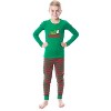 Peanuts Christmas Santa Snoopy Be Merry Tight Fit Family Pajama Set - 3 of 4