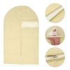 Unique Bargains Dustproof Visual Garment Bag Beige 3 Pcs - 3 of 4