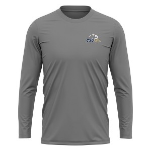 California State University - Monterey Bay Adult Sport Long Sleeve Left Chest Logo, Athletic Heather - 1 of 4