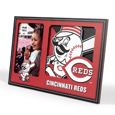 MLB Cincinnati Reds 4"x6" 3D Logo Series Picture Frame