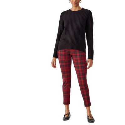 Sanctuary Clothing Womens Ribbed Crewneck Pullover Sweater