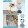 DOMETOUR Magnetic Door Stopper 2 Pack, Stainless Steel Door Holder, Adhesive & Screws, Wall/Floor Mount, Gold - 4 of 4