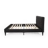 Contemporary  King Size Bed Frame with Button Tufted Diamond Stitching, Plush Upholstered Platform Bed Frame with Headboard -Christopher Knight Home - 4 of 4