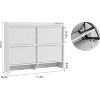 Shoe Cabinet with 4 Flip Drawers, Wooden Shoe Organizer Cabinet with Adjustable Shelf, Hidden Shoe Cabinet for Hallway, Living Room, Office - 2 of 4