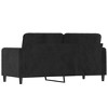vidaXL Sofa Chair Upholstered Single Sofa Armchair for Living Room Velvet - Black 55.1" - 4 of 4
