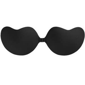 INSPIRE CHIC Women's Strapless Push Up Nipple Covers Invisible Backless Silicone Reusable Adhesive Clasp Bras - 1 of 4