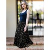 INSPIRE CHIC Women's Floral Elastic Waist Tiered Ruffle Boho Midi Skirts - 2 of 4