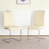 PAGED Upholstered Dining Chairs Modern Living Room Chairs Comfortable Kitchen Chairs with Metal Legs for Living Room - 2 of 4
