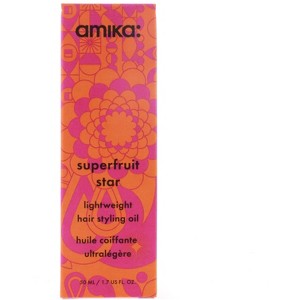 Amika Superfruit Star Lightweight Hair Styling Oil, 1.7 oz - 1 of 4