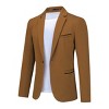 Cloudstyle Men's Suit Jacket One Button Slim Fit Sport Coat Business Daily Blazer - 2 of 4