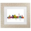 Trademark Fine Art Michael Tompsett San Antonio Texas Skyline Matted Framed Art - 2 of 4