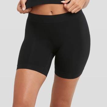 Joyshaper Waist Cross Compression Shapewear Shorts for Women Tummy Control Body  Shaper Thigh Slimmer Panties Fajas Colombianas(Black-L) 