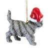 Roman 2.75 In Cat Wearing Santa Hat Kitten Feline Tree Ornaments - 3 of 3