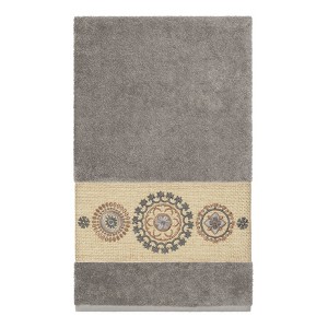 Linum Home Textiles 100% Turkish Cotton ISABELLE Embellished Towel Set - 1 of 2