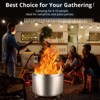 32 Inch Smokeless Fire Pit, 304 Stainless Steel Wood Burning Fireplaces Portable Safe Burning Firepit for Outside Patio Camping - 2 of 4