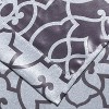 Kate Aurora Living 2 Pack Reversible Geometric Room Darkening Grommet Curtains - 38 in. W x 84 in. L, Lavender/Purple - 3 of 4