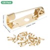 Unique Bargains Durable Multipurpose Iron Badge Brooch Pin Backs Safety Clasp 120 Pcs - 3 of 4