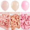 PartyWoo Balloons Light Pink Pastel Baby Pale Blush 18 12 10 5 Inch 100 pcs - 4 of 4