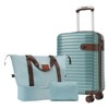 Vynxaria 3Piece Carry-On Luggage Set: Airline-Approved Hardside Suitcase, Weekender/Toiletry Bags, TSA Lock, Spinner Wheels - 3 of 4