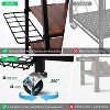 Golf Bag Storage Rack - Holds Bags & Accessories, Lockable Wheels & Wood Shelf for Garage/Indoor - 4 of 4