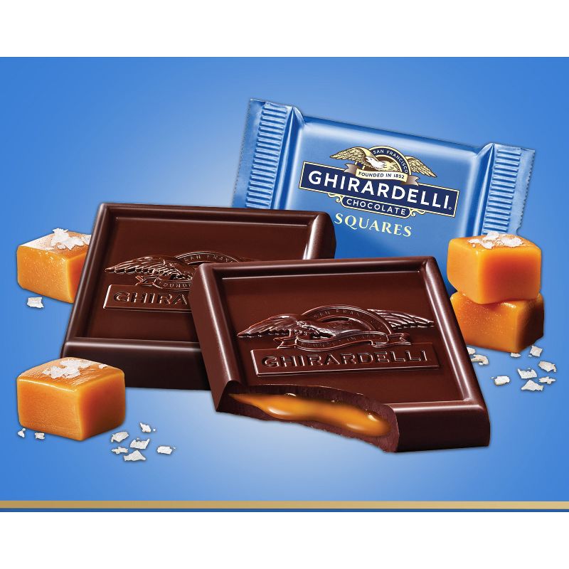 Ghirardelli Dark Chocolate Sea Salt Caramel Squares XL Bag Candy  - 15.9oz, 3 of 9