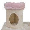 SEVOBAL 57" Tall Flower Cat Tree Modern Tower Scratching Post with Large Condo Cat Bed Side Perch Dangling Toys, Modern for Indoor Cats Large Adult - 3 of 4